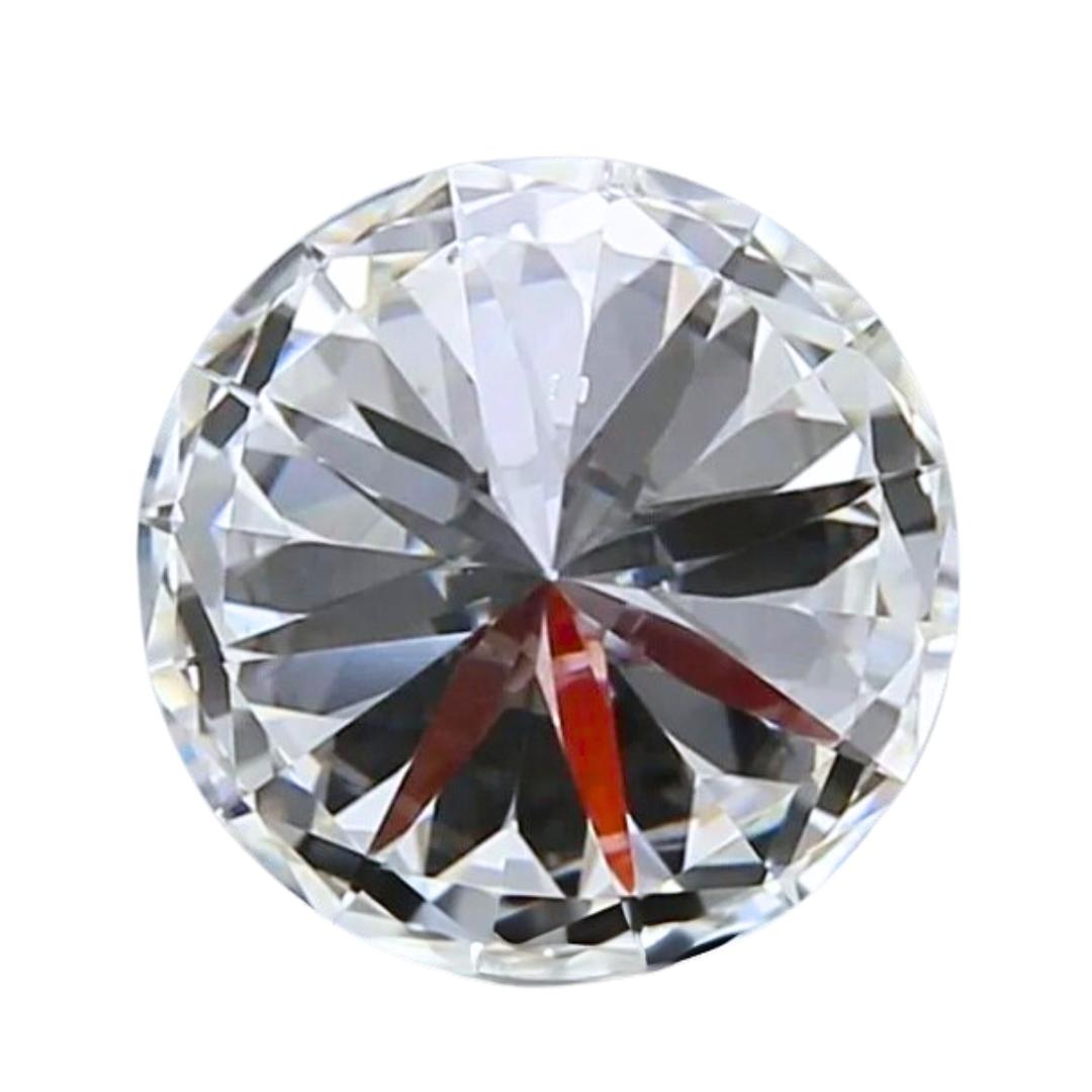 Women's Radiant 0.90ct Triple Excellent Ideal Cut Round-Shaped Diamond - IGI Certified