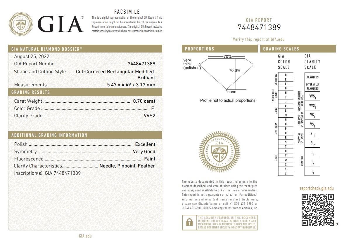 Bague en or jaune 18k avec pavé de diamants radieux de 0,99ct - Certifiée GIA Pour femmes en vente