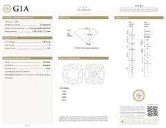 Radiant 1.00ct Double Excellent Ideal Cut Cushion-Shaped Diamond - GIA Certified