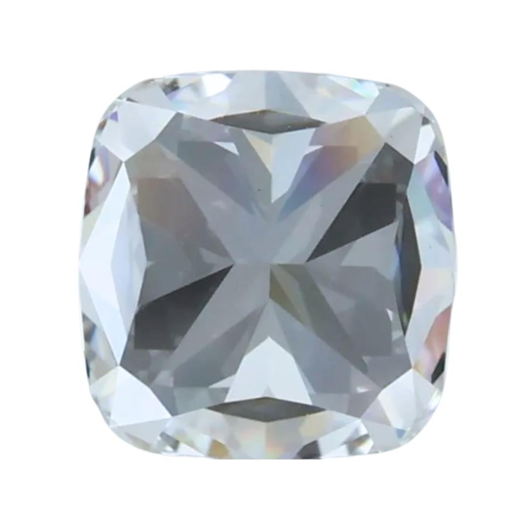 Women's Radiant 1.00ct Double Excellent Ideal Cut Cushion-Shaped Diamond - GIA Certified For Sale