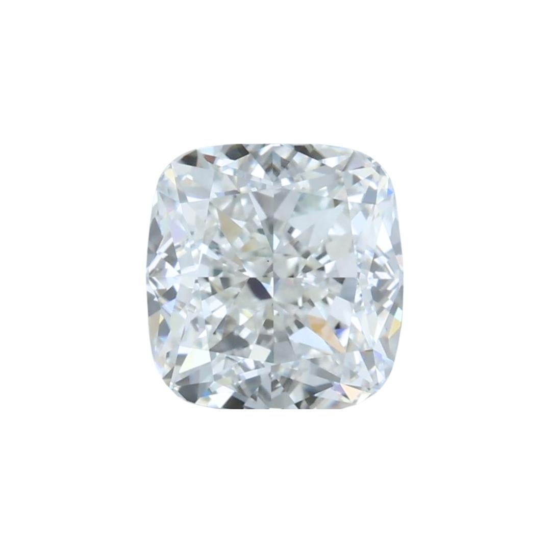 Radiant 1.00ct Double Excellent Ideal Cut Cushion-Shaped Diamond - GIA Certified For Sale 2