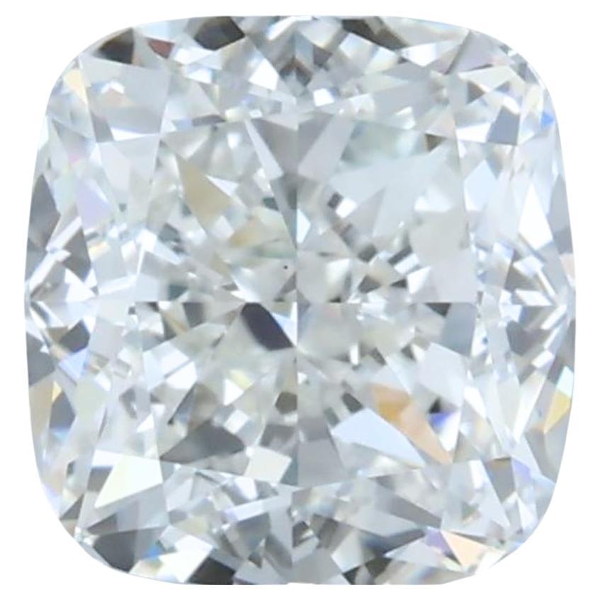 Radiant 1.00ct Double Excellent Ideal Cut Cushion-Shaped Diamond - GIA Certified