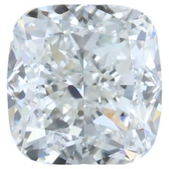Diamant radieux de 1.00 carat à taille idéale double excellent en forme de coussin - certifié GIA