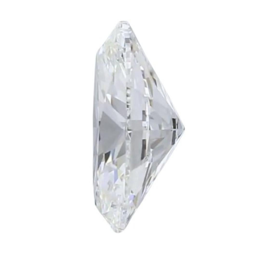 Radiant 1.00ct Ideal Cut Oval-Shaped Diamond - IGI Certified In New Condition In רמת גן, IL