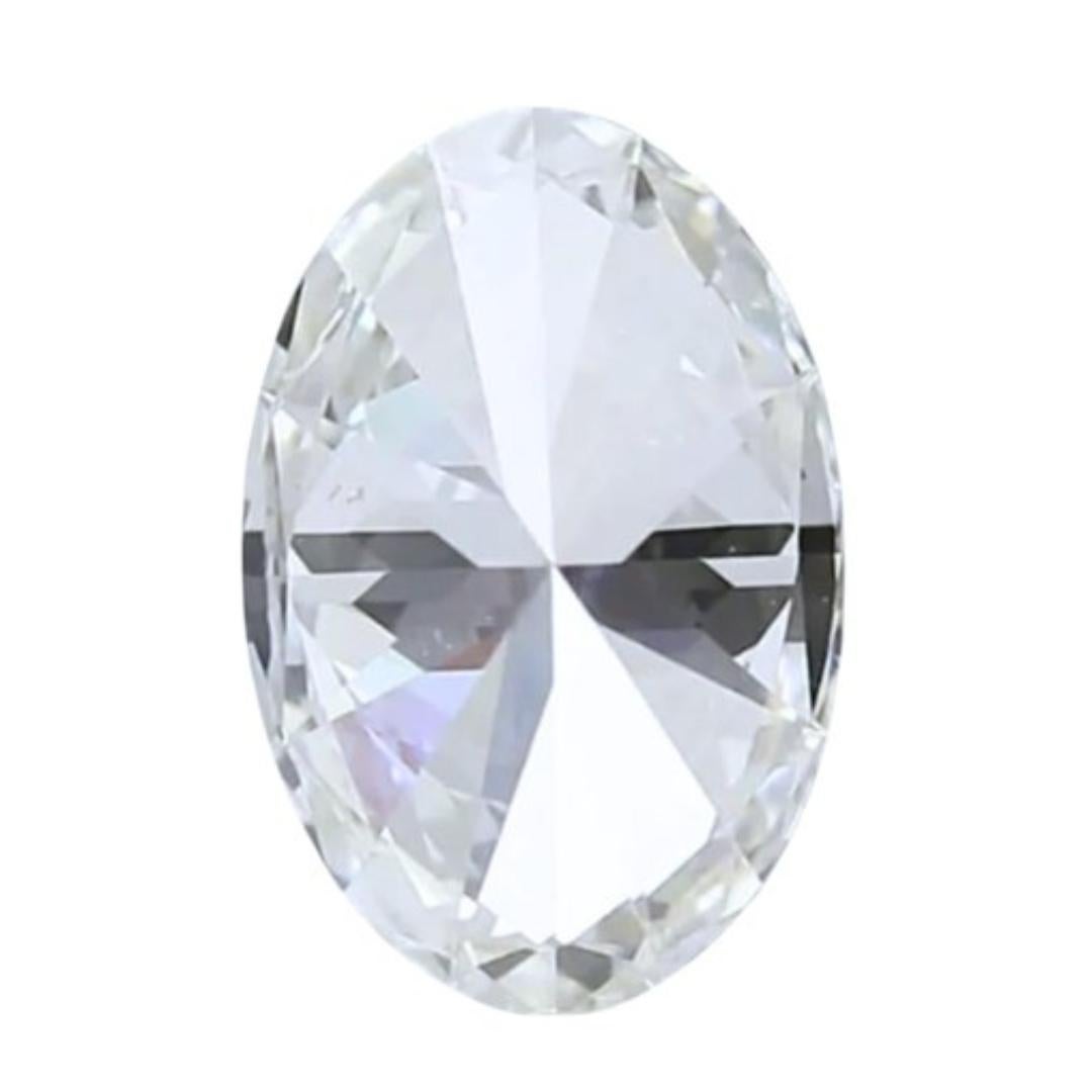 Radiant 1.00ct Ideal Cut Oval-Shaped Diamond - IGI Certified 1