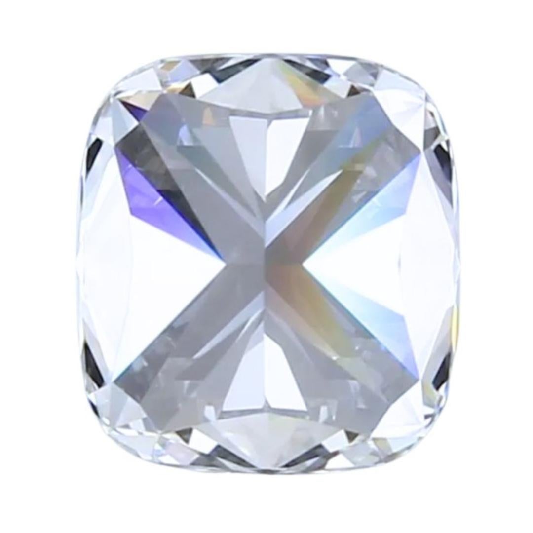 Diamant radieux de 1,00ct de forme coussin naturel - certifié GIA Pour femmes en vente