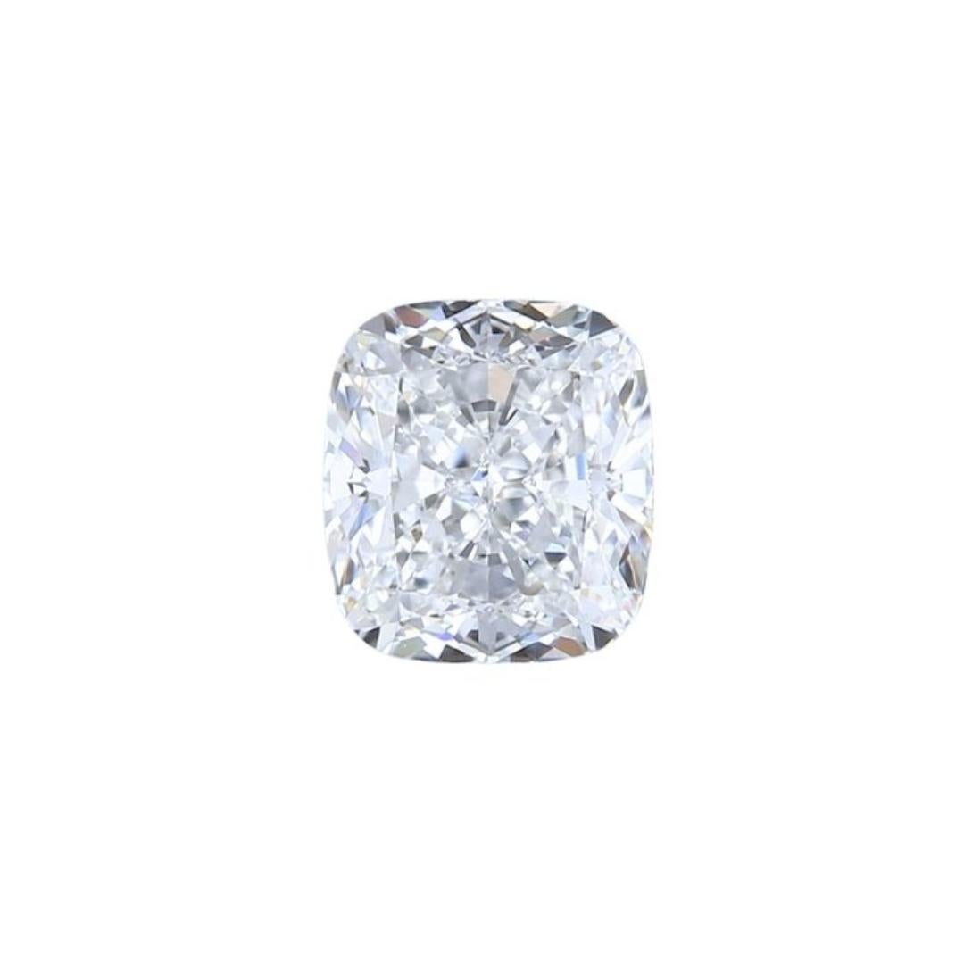 Diamant radieux de 1,00ct de forme coussin naturel - certifié GIA en vente 2