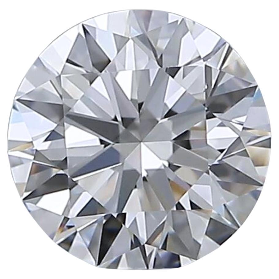 Diamant rond taille idéale de 1,12 carat, certifié IGI en vente