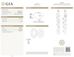 Radiant 1.20ct Double Excellent Ideal Cut Oval-Shaped Diamond - GIA Certified