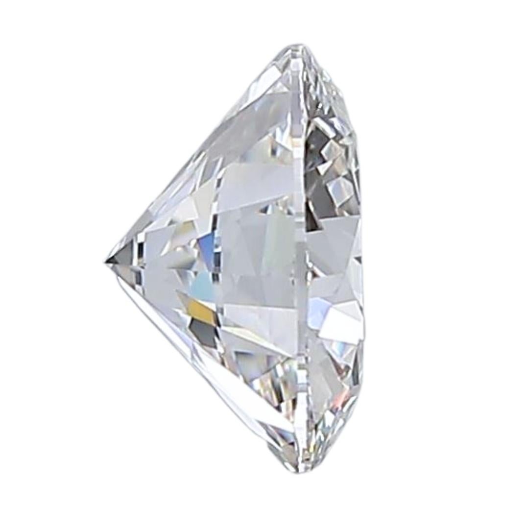 Radiant 1.20ct Ideal Cut Round Diamond - GIA Certified In New Condition For Sale In רמת גן, IL