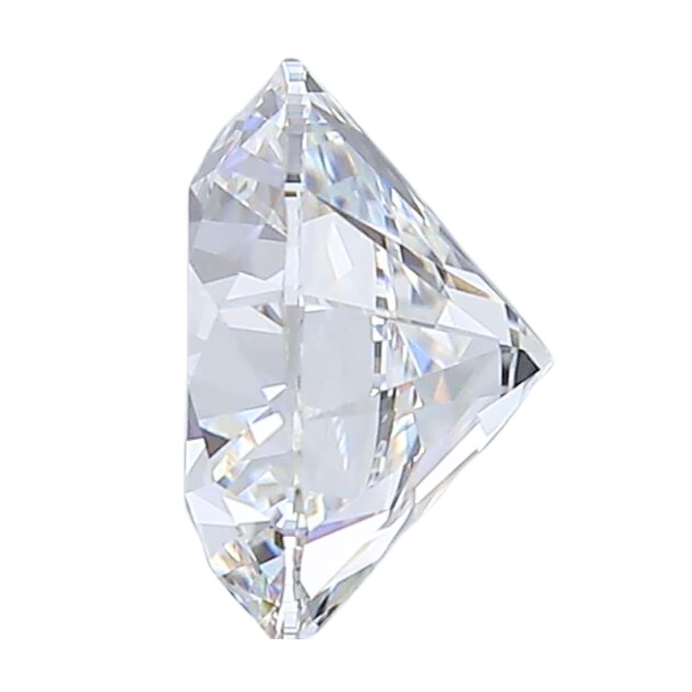 Round Cut Radiant 1.21ct Triple Excellent Ideal Cut Diamond - GIA Certified