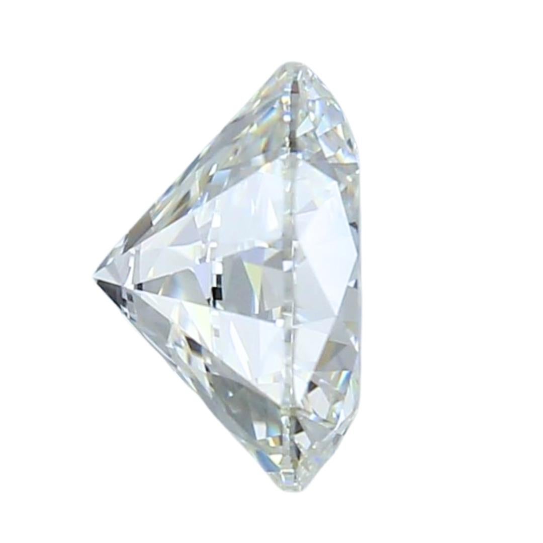 Women's Radiant 1.27ct Triple Excellent Ideal Cut Round-Shaped Diamond - IGI Certified For Sale