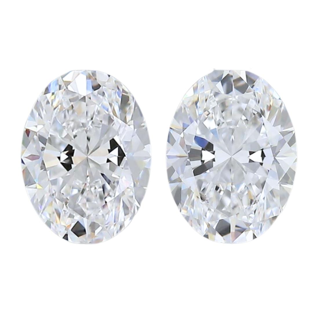 Radiant 1.40ct Double Excellent Ideal Cut Oval Diamond - GIA Certified For Sale 3