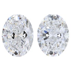 Radiante diamante ovalado de talla ideal excelente doble de 1,40 ct - Certificado GIA