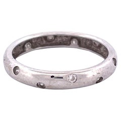 Anillo de diamantes radiante de oro blanco de 14k