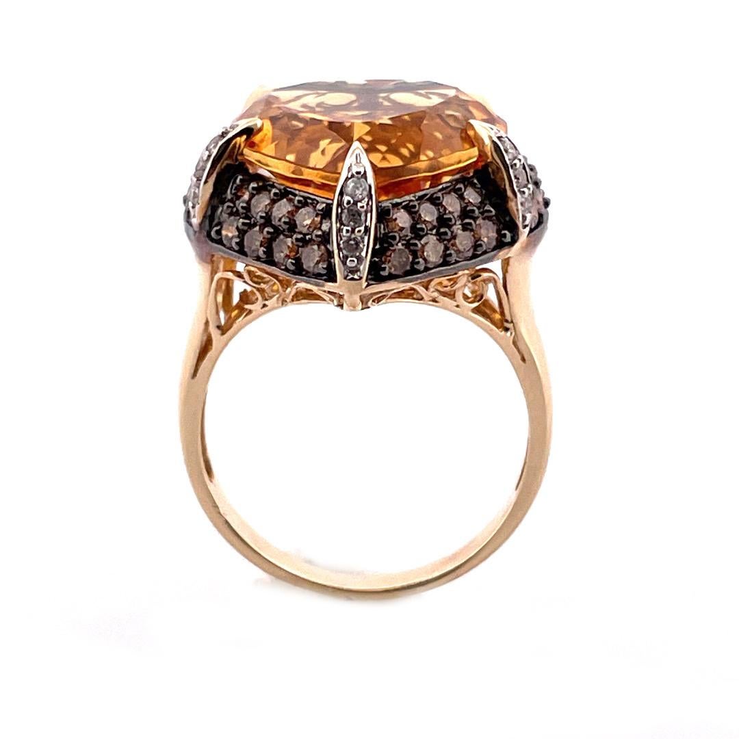 Radiant 14k Yellow Gold Citrine Diamond Heart Ring

Fall in love with the radiance of this 14k yellow gold citrine diamond heart ring. The heart-shaped citrine gemstone takes center stage,surrounding the citrine are brilliant round cut diamonds that