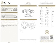 Radiant 1.64ct Triple Excellent Ideal Cut Round-Shaped Diamond - GIA Certified