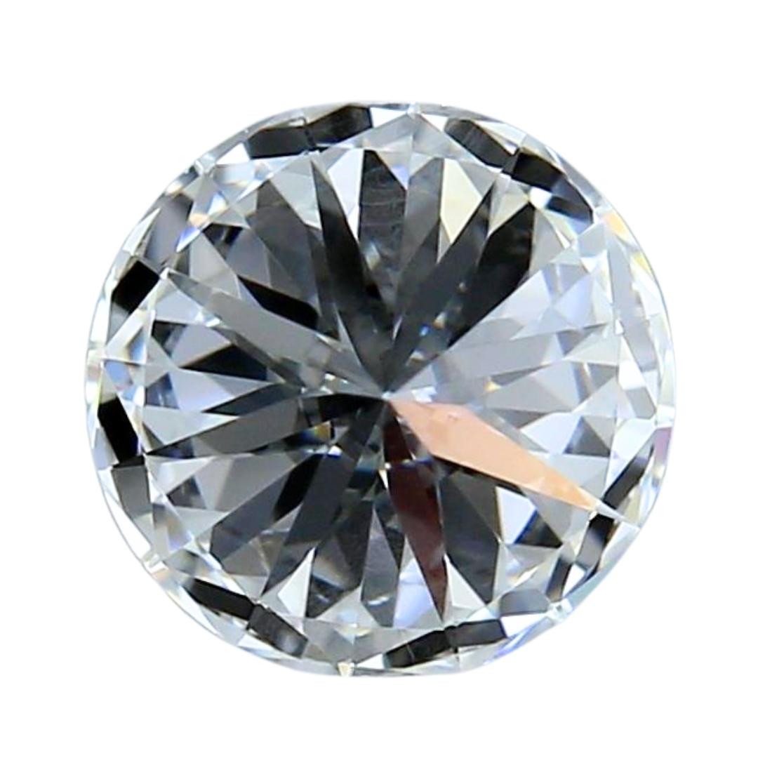 Donna Radioso diamante a forma rotonda con taglio ideale triplo eccellente da 1.64 carati - Certificato GIA in vendita