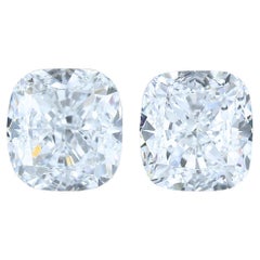 Radiant 2.00ct Natural Cushion-Shaped Pair of Diamonds - IGI Certified
