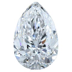 Diamant taille poire radiant de 2,01 carats, certifié GIA