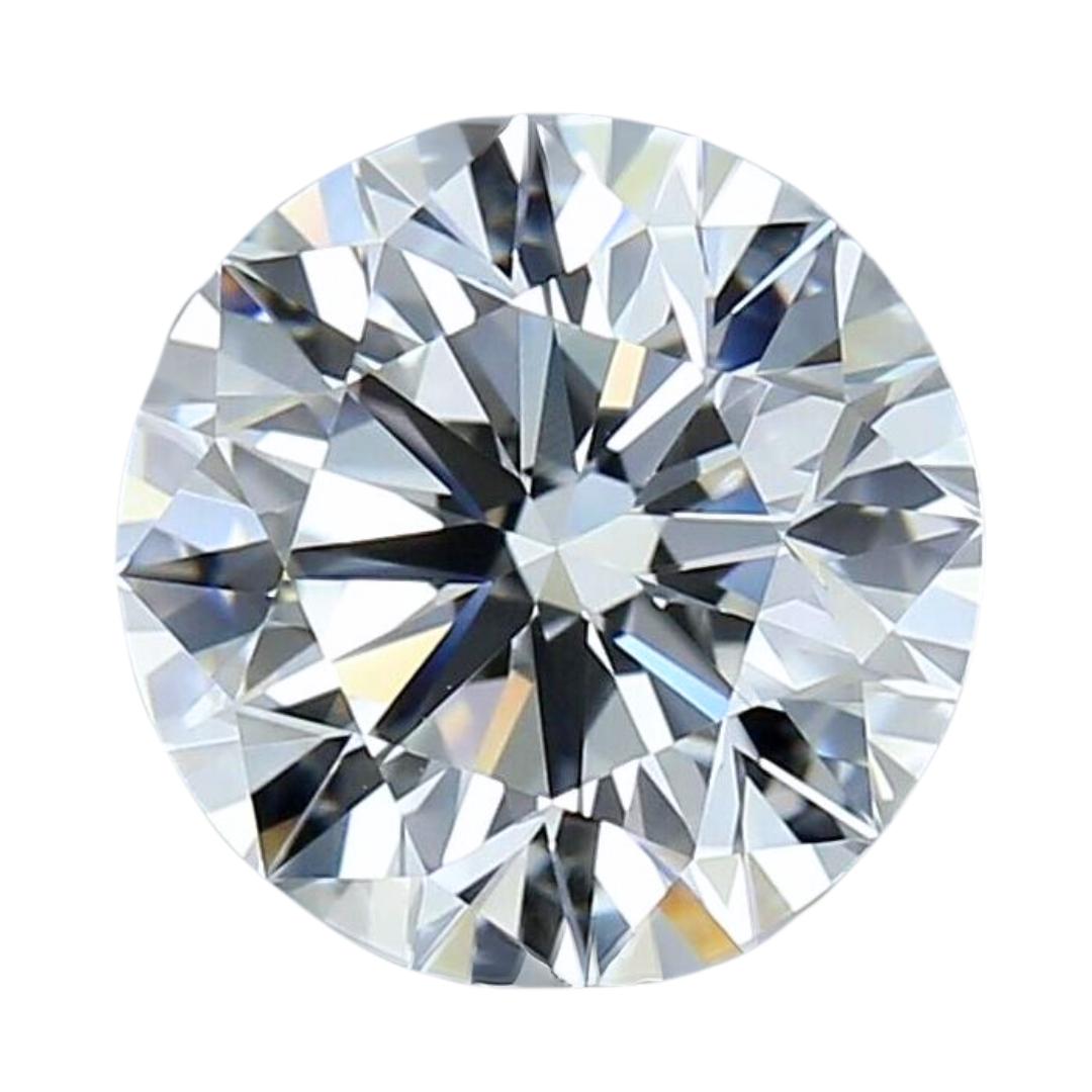 Radiant 2.02 ct Ideal Cut Round Diamond - GIA Certified For Sale 2