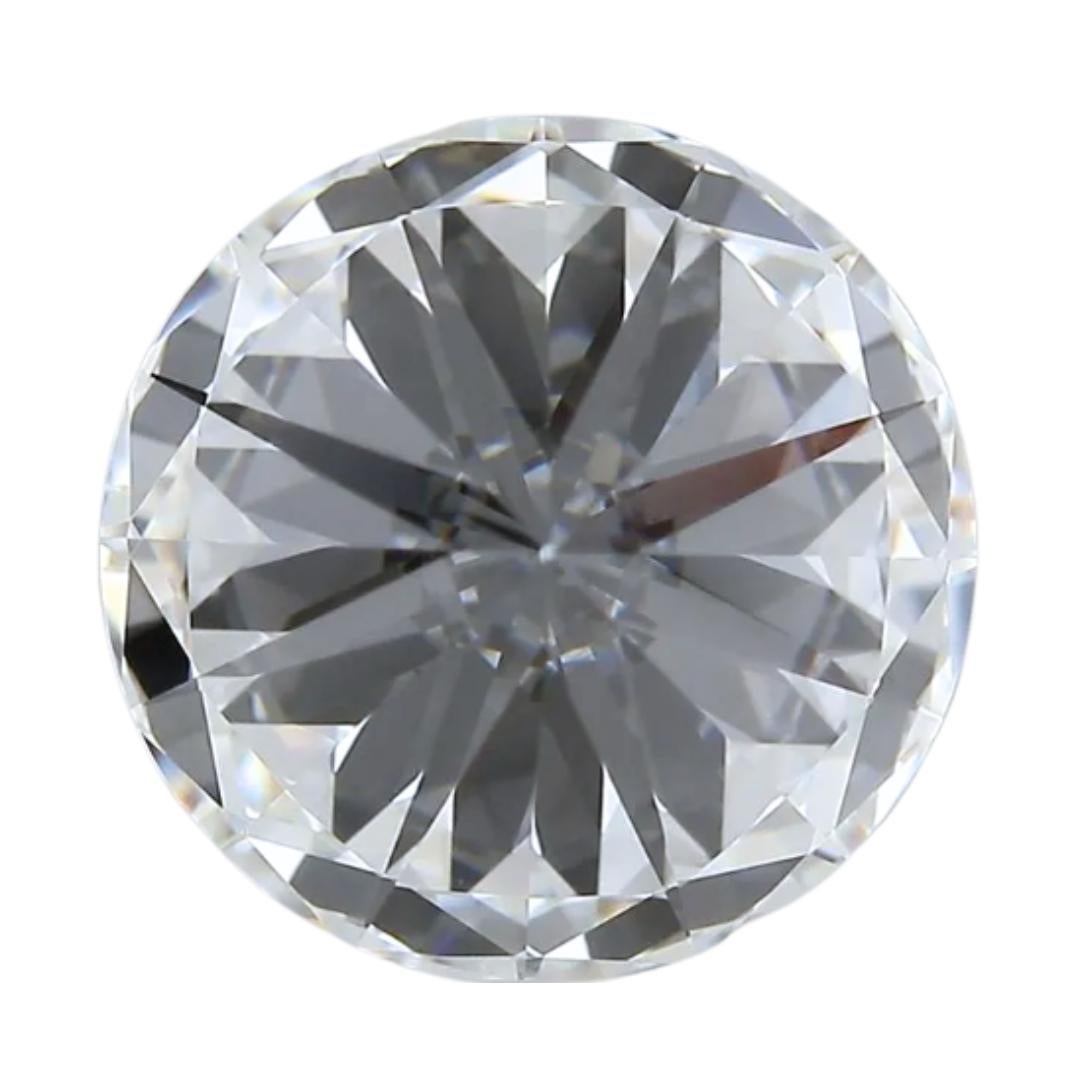 Donna Radioso diamante a forma rotonda con taglio ideale triplo eccellente da 2.06 carati - Certificato GIA in vendita