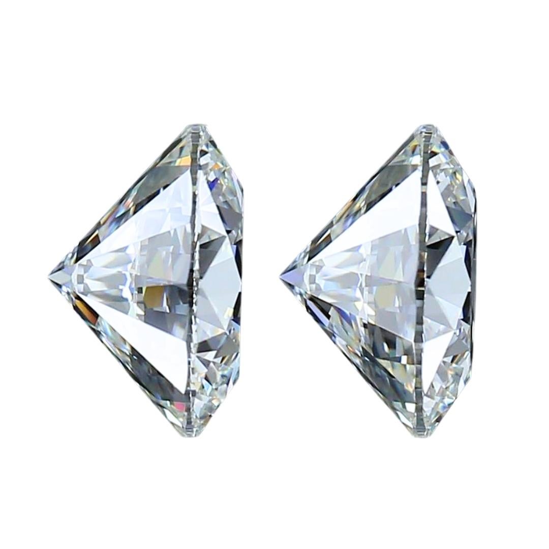 Radiant 3.01ct Ideal Cut Pair of Diamonds - GIA Certified In New Condition For Sale In רמת גן, IL