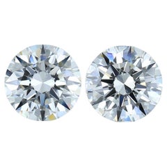Paire de diamants taille idéale de 3,01 carats, certifiés GIA