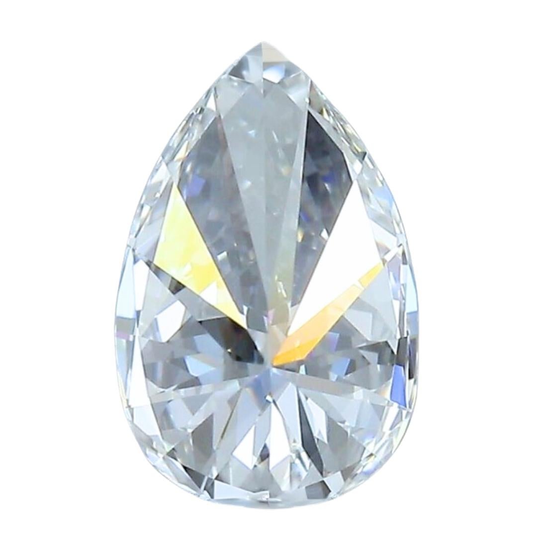 Radiant 6,13 Karat birnenförmiger natürlicher Diamant - IGI-zertifiziert im Angebot 1