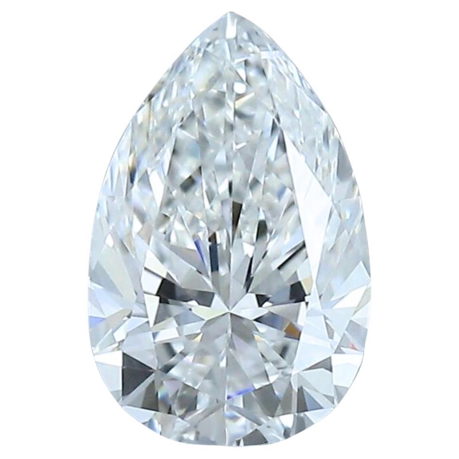 Radiant 6.13ct Pear-Shaped Natural Diamond - IGI Certified