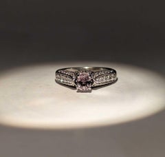 Strahlender Alexandrit & Diamant Ring in 14k Weißgold- GIA Bericht 2231585097