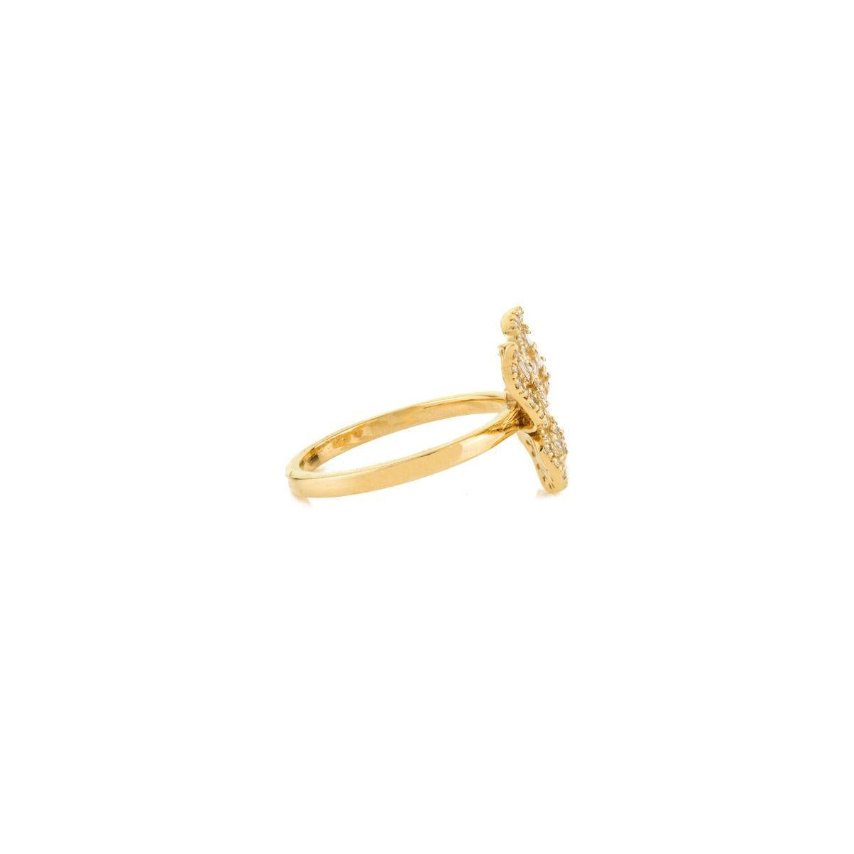 in vendita:  Anello a farfalla in oro giallo 18k con diamanti radianti a baguette, perfetto regalo di lusso 7
