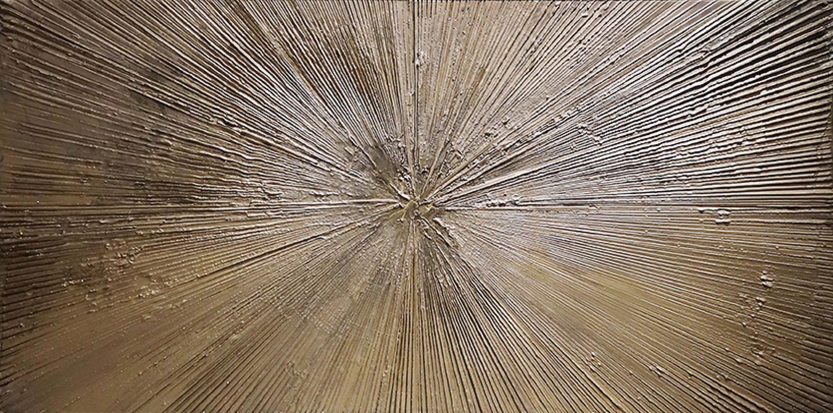 Strahlende Bronze Sonne Kunstwerk in Epoxidharz von Alex im Angebot