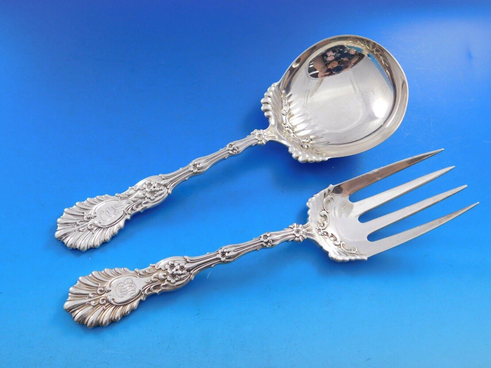 Radiant by Whiting Sterling Silver Flatware Set for 12 Service 119 pieces Dinner For Sale 8