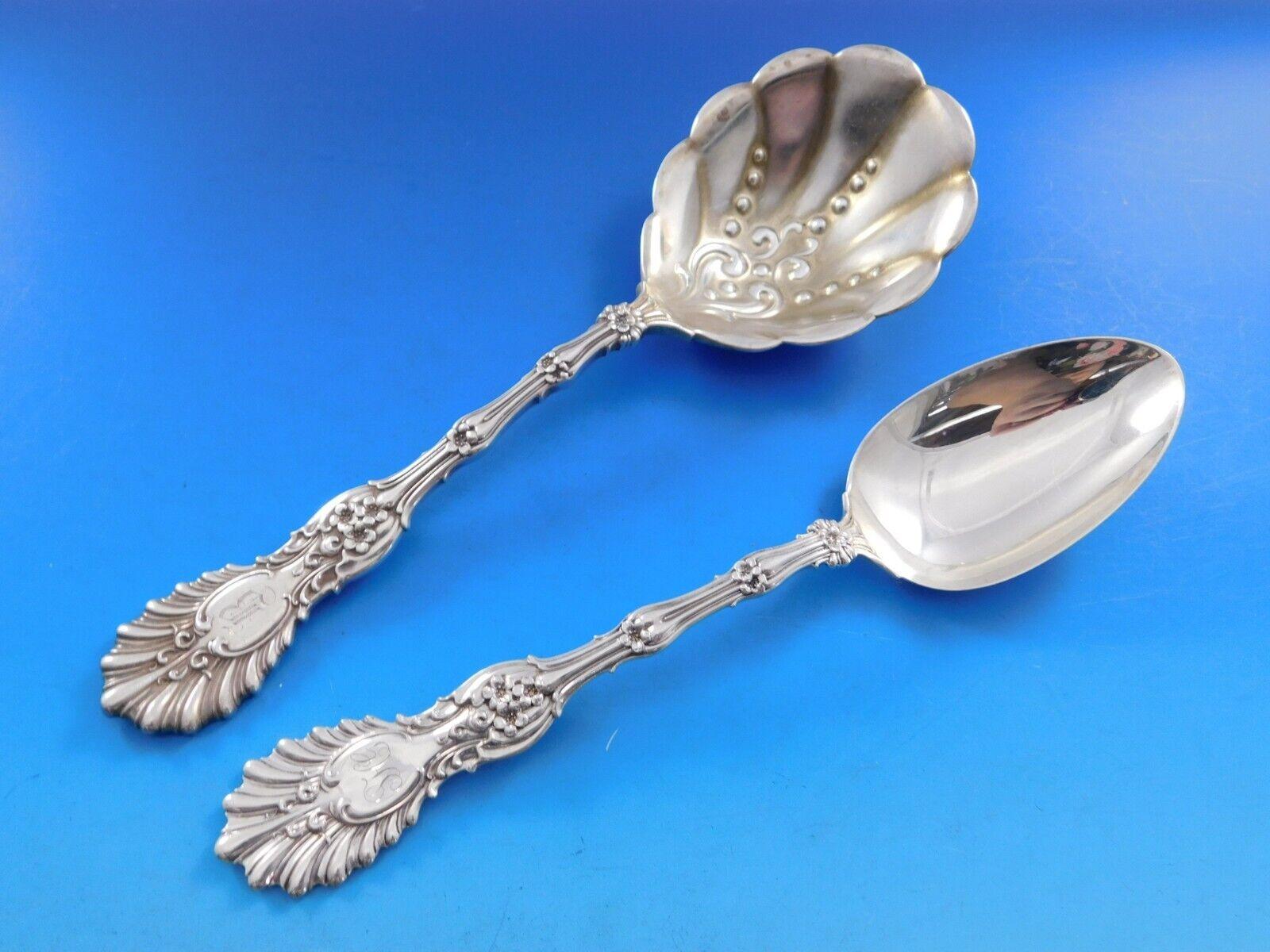 Radiant by Whiting Sterling Silver Flatware Set for 12 Service 119 pieces Dinner For Sale 3