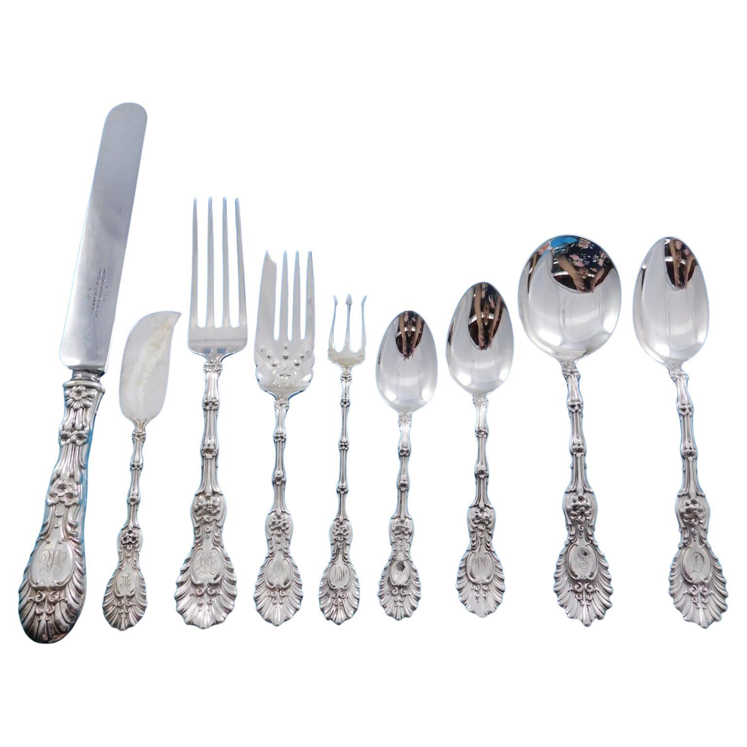 Radiant by Whiting Sterling Silver Flatware Set for 12 Service 119 pieces Dinner
