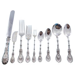 Radiant by Whiting Sterling Silber Besteck für 12 Personen 119 Pieces Dinner Service