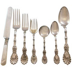Radiant by Whiting Sterling Silver Flatware Set for 6 Service 42 Pieces