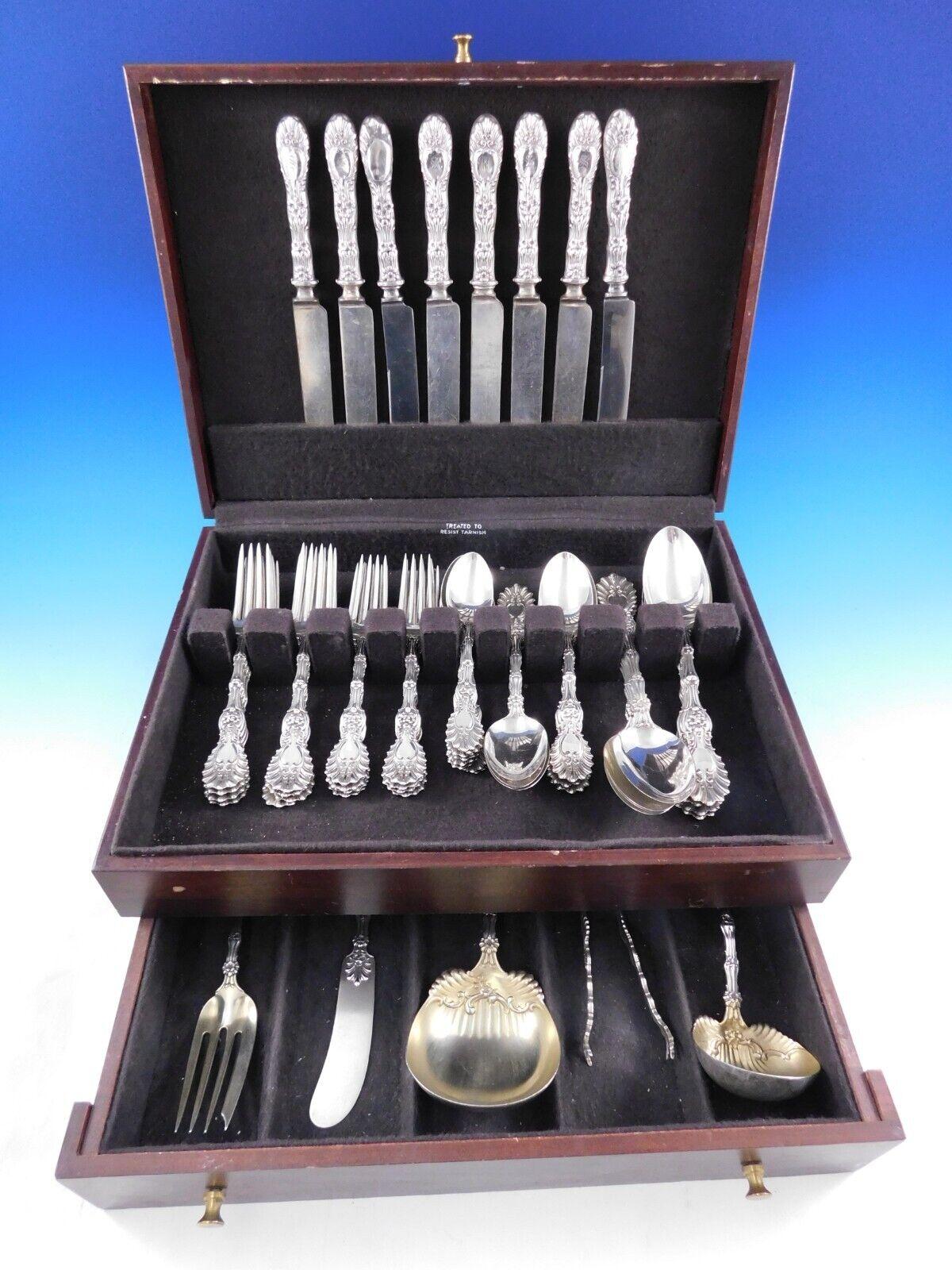 Radiant by Whiting Sterling Silver Flatware Set for 8 Service 53 pieces For Sale 5
