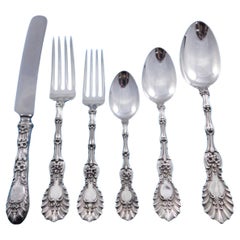 Radiant by Whiting Sterling Silver Flatware Set for 8 Service 53 pieces