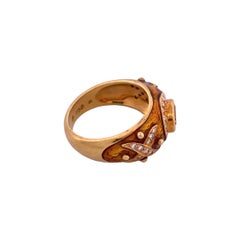 Radiant Citrine 18K Gold Ring