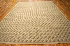 Tapis chinois contemporain des années 2000, tissé à plat selon la technique de l'aiguille, 9' x 12'