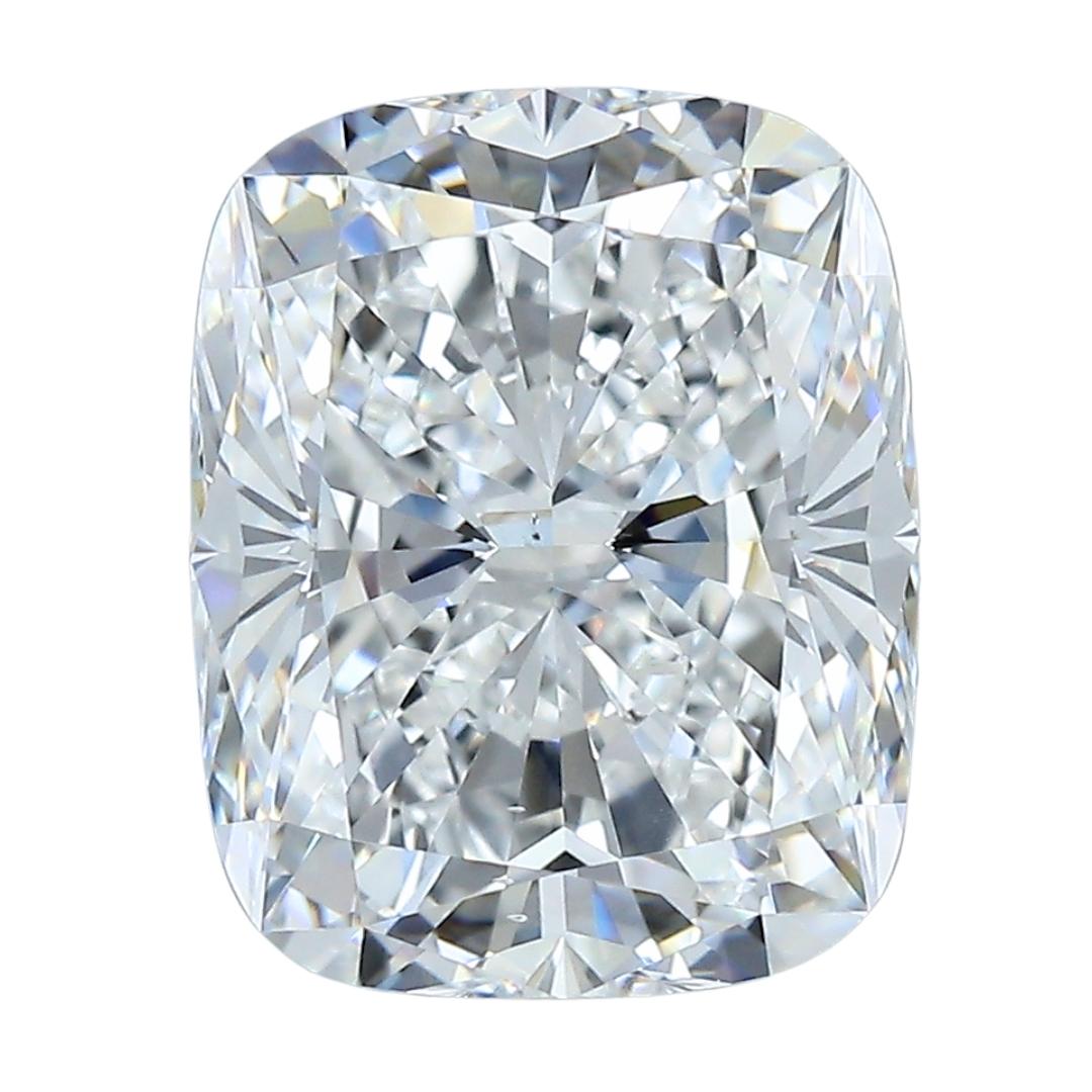 Radiants Kissenschliff 5,12 Karat natürlicher Diamant im Idealschliff - GIA-zertifiziert  im Angebot 3