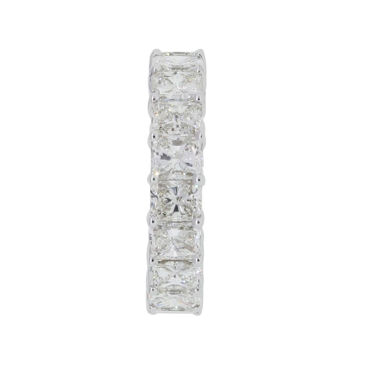 Radiant Cut Diamond Eternity Band In Excellent Condition In Boca Raton, FL