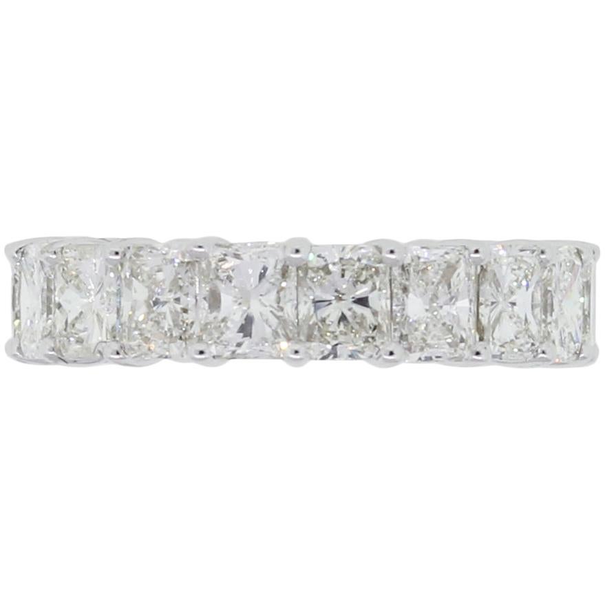 Radiant Cut Diamond Eternity Band