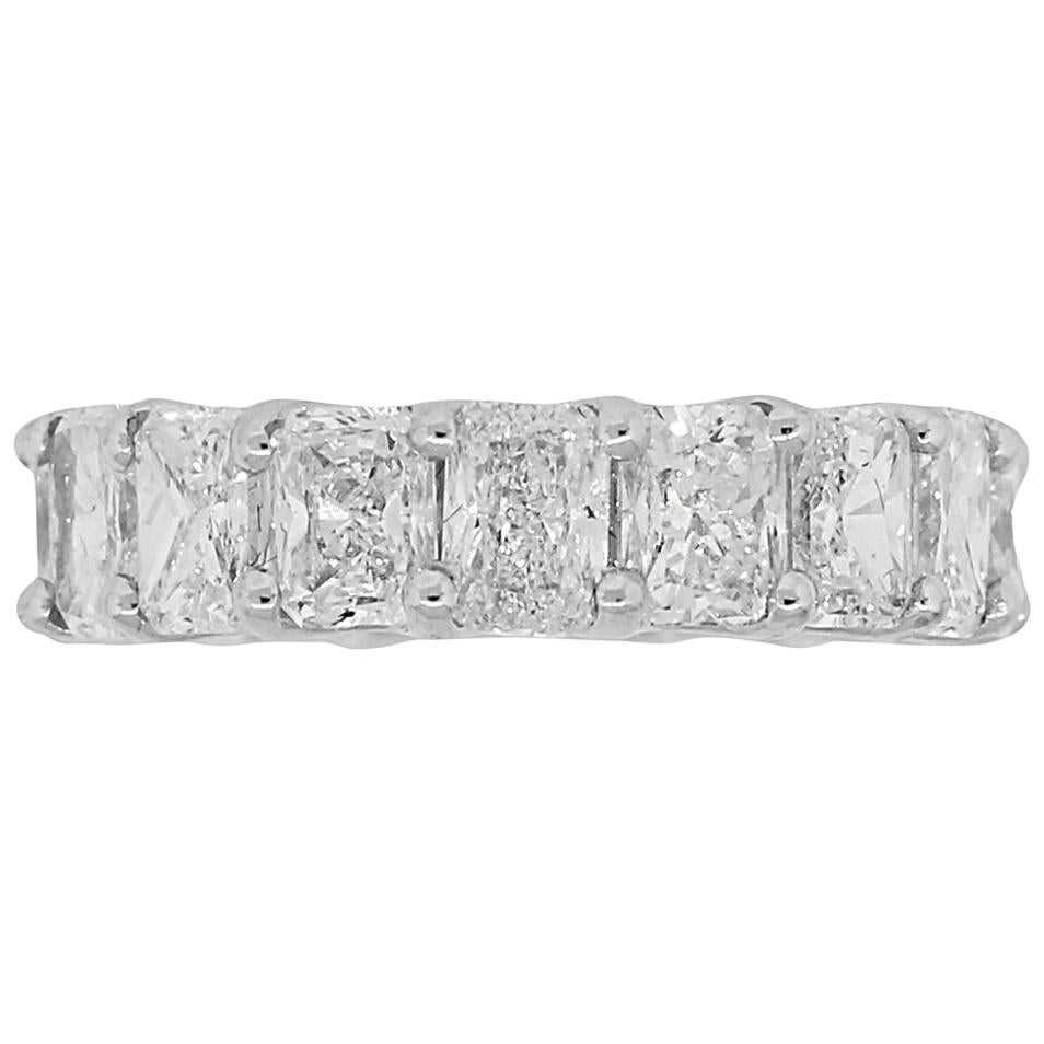 Radiant Cut Diamond Eternity Band