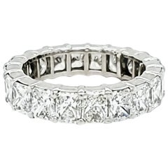 radiant cut infinity band Radiant Cut Diamond Eternity Band Ring