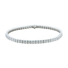 Radiant Cut Diamond Gold Tennis Bracelet