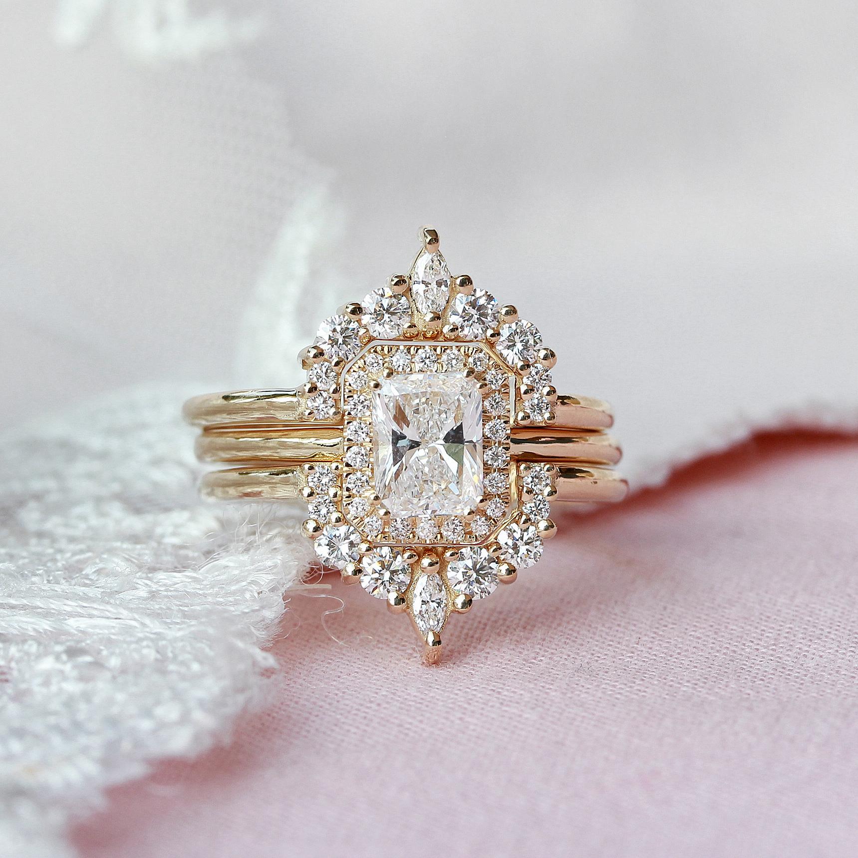 soul vintage inspired halo engagement ring