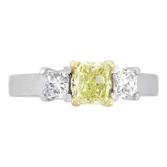 Radiant Cut Diamond Three-Stone Engagement Ring Radiant Cut Diamond Three-Stone Engagement Ring